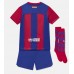 Otroški Nogometni dresi Barcelona Domači 2023-24 Kratek Rokav (+ Kratke hlače)